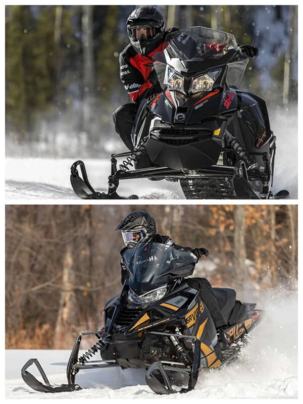 2016 Ski-Doo Renegade Sport and 2021 Yamaha SR Viper GT