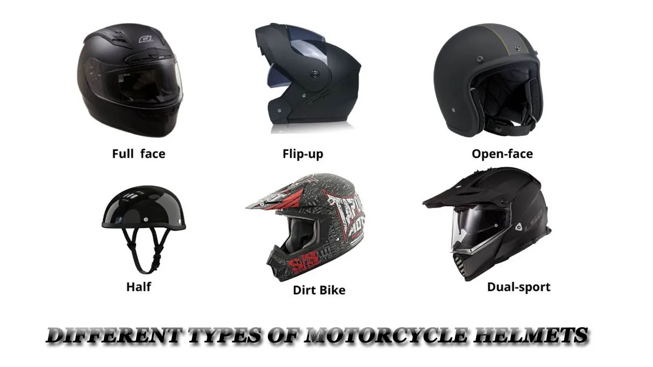 6 motorcycle helmets come in three types which are 6 Different Types Of Motorcycle Helmets You Should Know