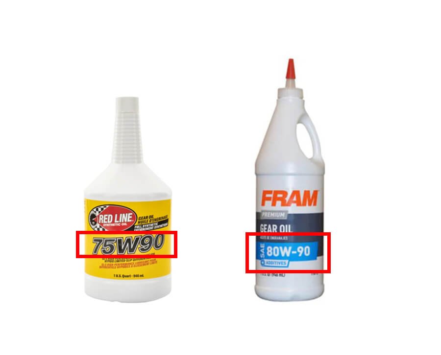 75W‑90 and 80W‑90 gear oil—motorcycle maintenance 