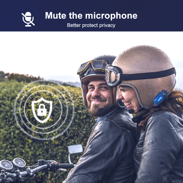 Oreillette Bluetooth 5.0 pour Casque de Moto, Appareil de