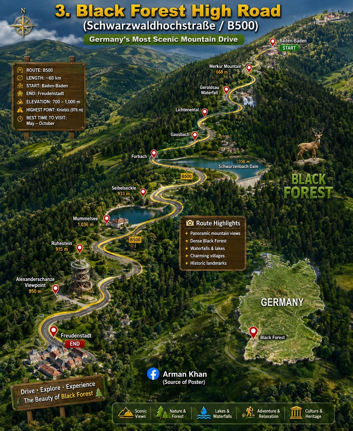 Black Forest High Road Map