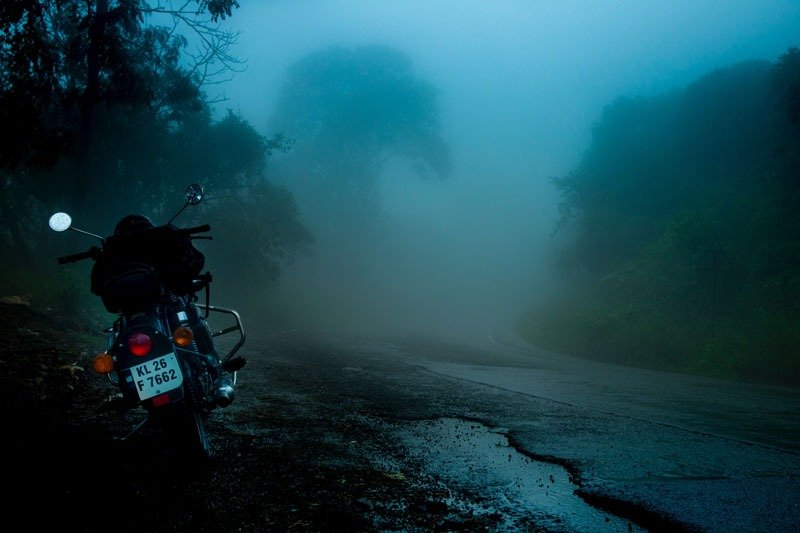 Challenge Of Riding In The Fog