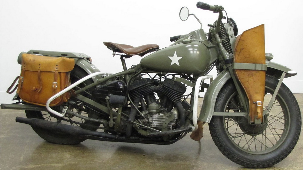 Harley-Davidson military motorcycle used during World War II