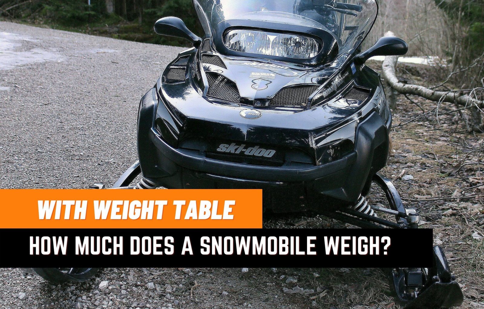 How Much Does A Snowmobile Weigh