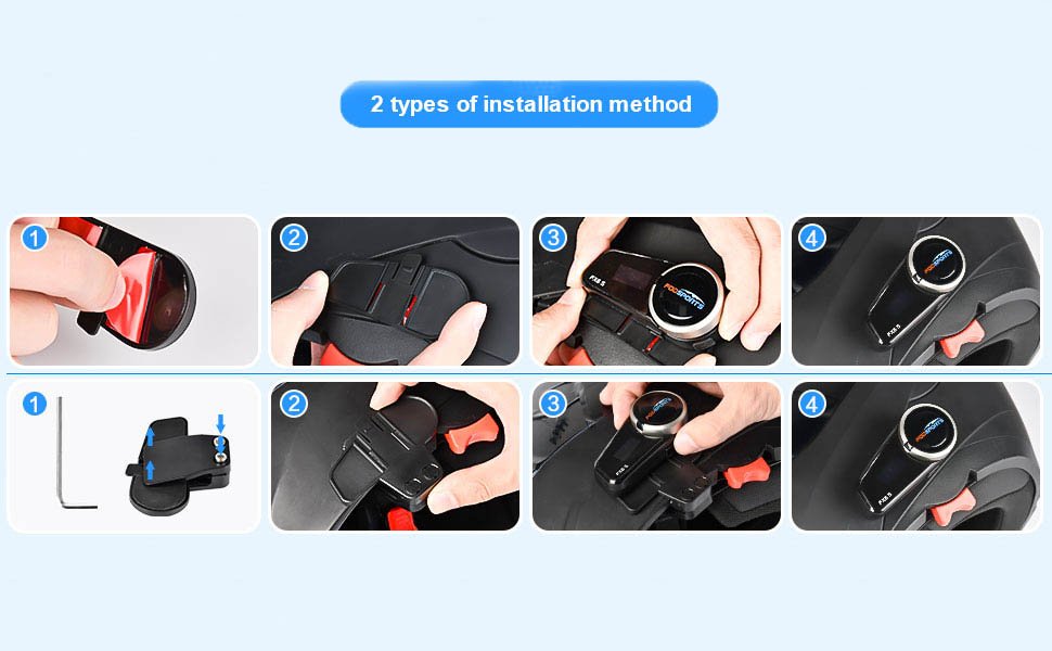 How to install FX6 S on a helmet