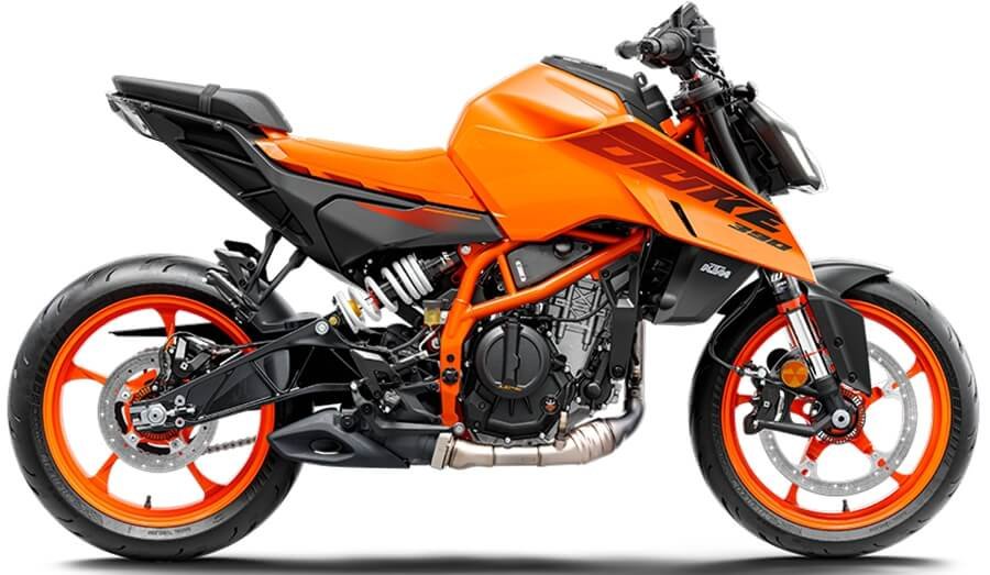 KTM 390 Duke—one of the best 400cc motorcycles for beginners