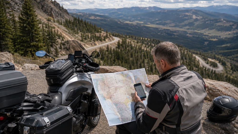 Planning a Cross-Country Motorcycle Route