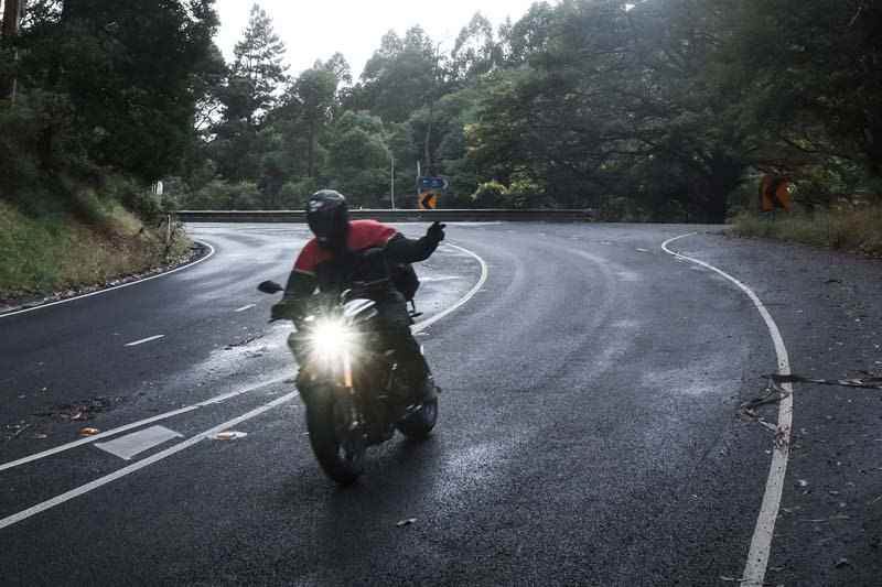 Riding A Motorcycle In The Rain