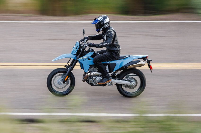 Suzuki DR-Z4SM on road