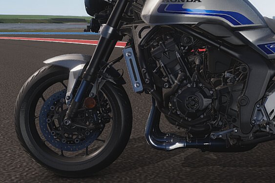 steel diamond twin-spar frame on honda cb1000f