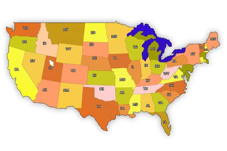 Which states allow ATVs on the road