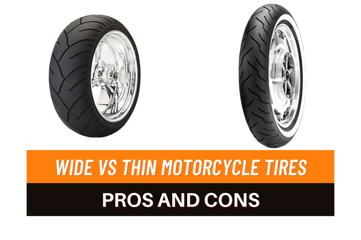 Motorcycles with wide sales tires
