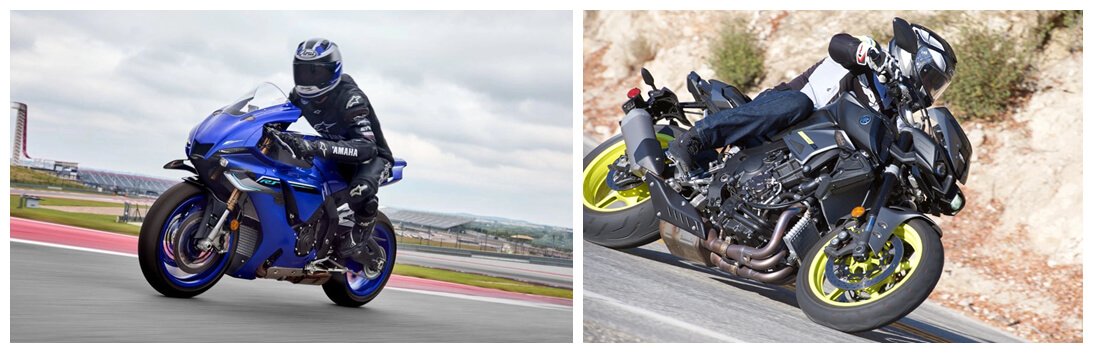 Yamaha R1 and Yamaha MT-10