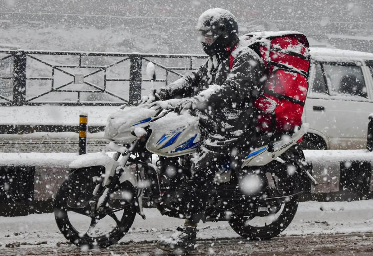 a winter jacket is essential motorcycle gear to keep you warm