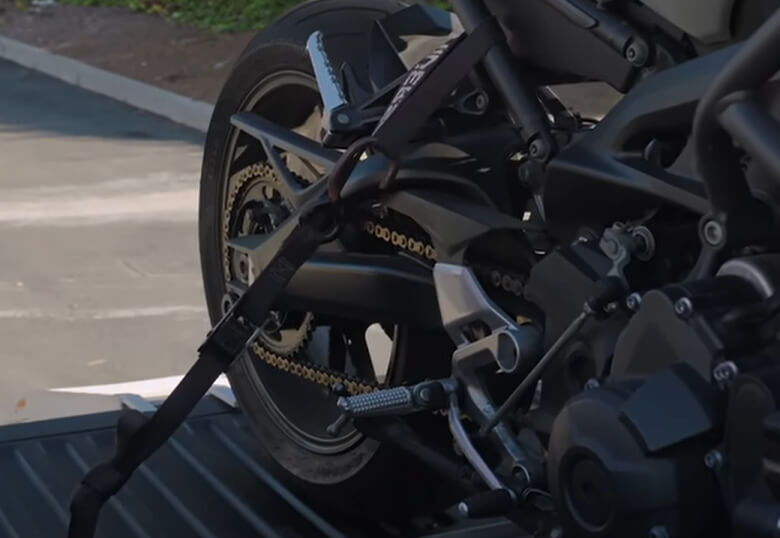 attach the straps to the rear subframe