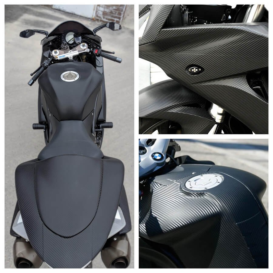 carbon fiber motorcycle wraps