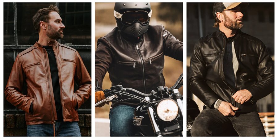 casual moto leather jacket