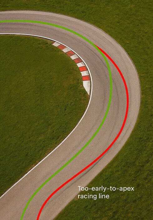 corner lines—common motorcycle cornering mistakes