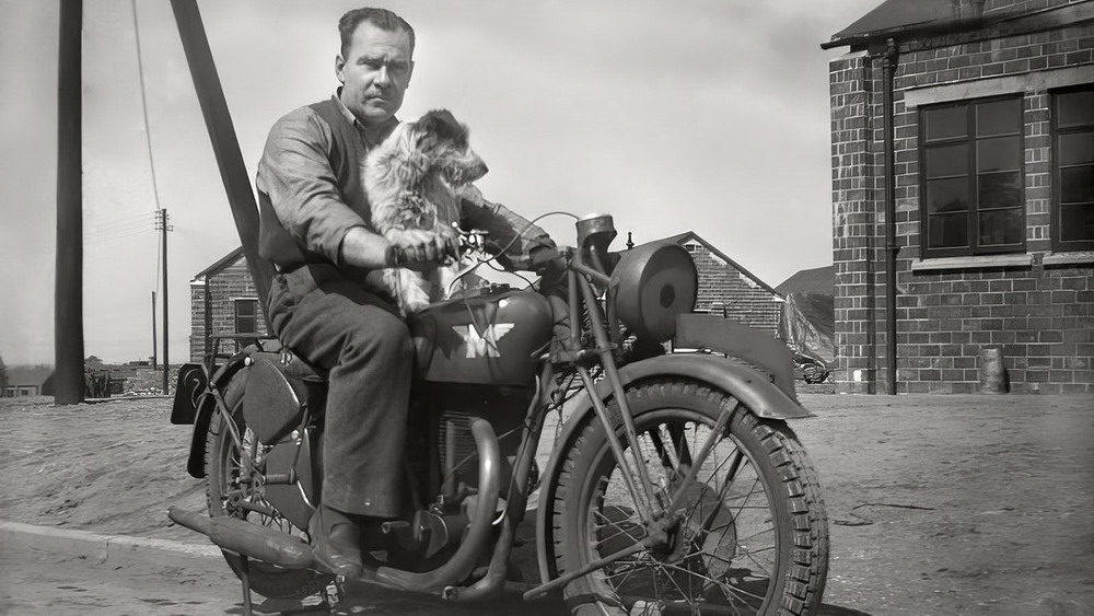 early american motorcycle rider