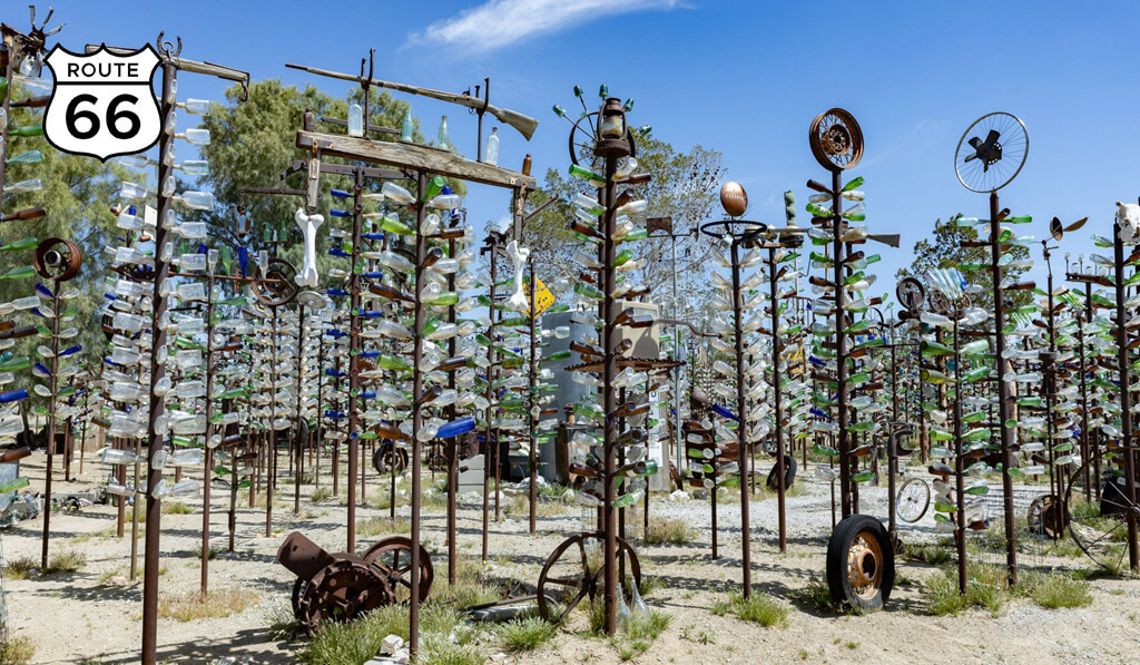 Elmer's bottle tree ranch - creative and unusual highlights along Route 66 in California