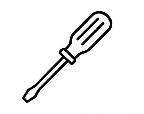 screwdriver to adjust your snowmobile track tension