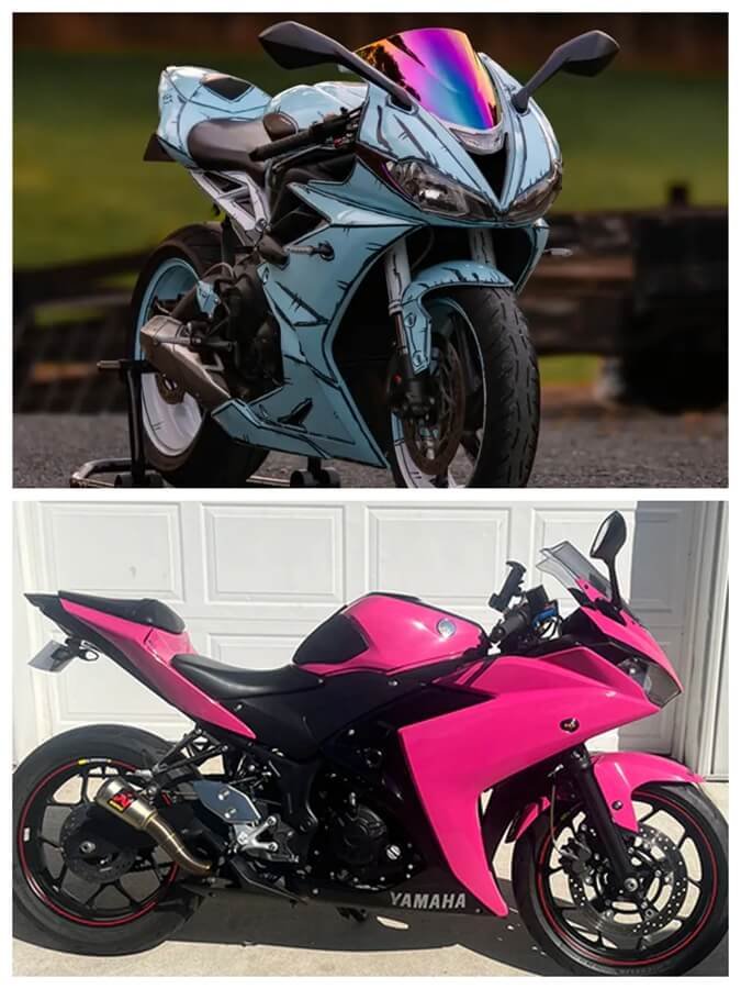 gloss motorcycle wraps