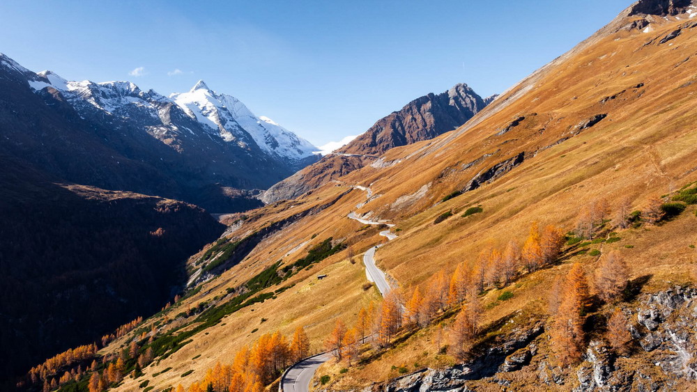 grossglockner high alpine road autumn