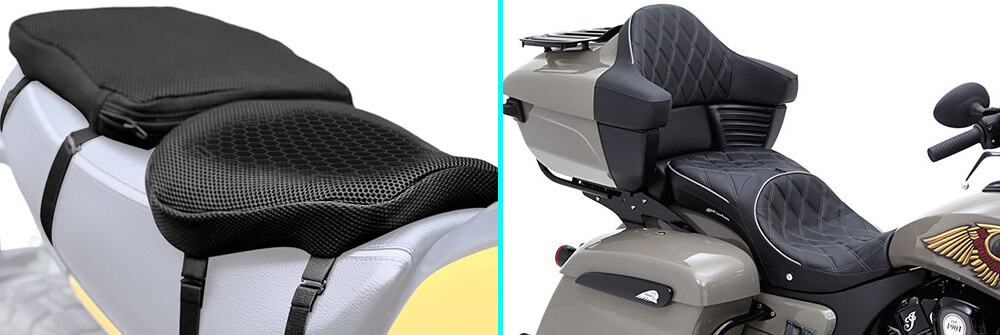 improve seat comfort to stay comfortable on long motorcycle rides