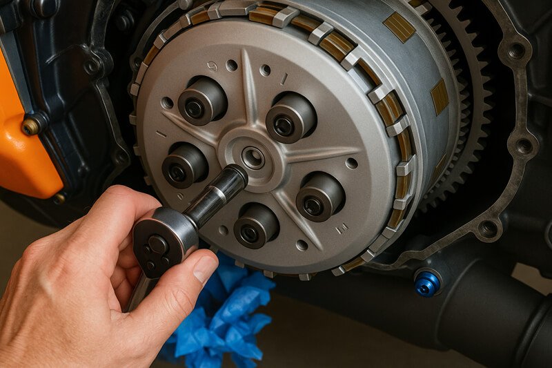 install and tighten the spring bolts