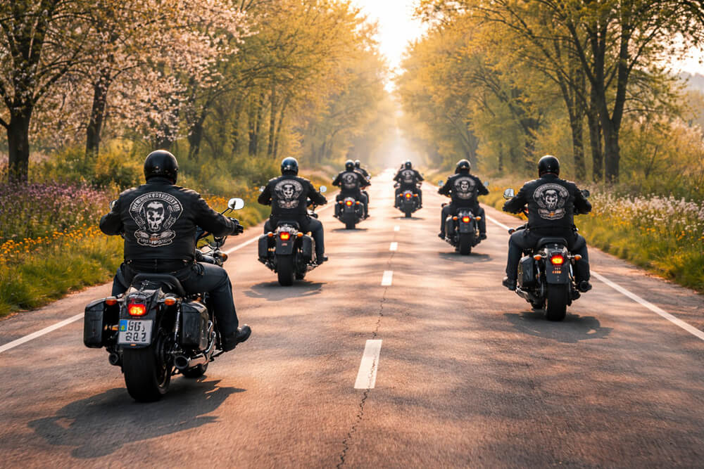 join a motorcycle club and ride together