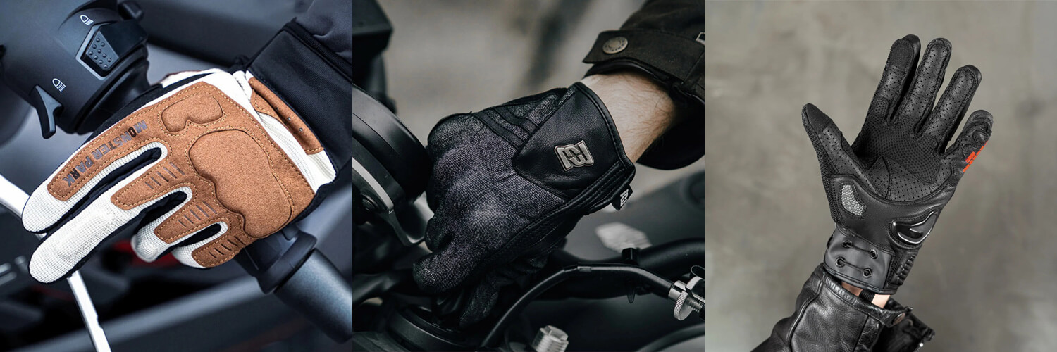 mixed motorcycle gloves