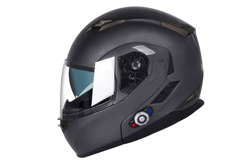 bluetooth motorcycle helmet uk Vcan H276 Blinc Bluetooth Sonic FCW Helmet Flip Front Motorcycle