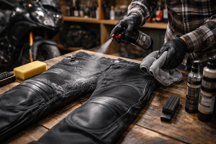 motorcycle pants care and maintenance