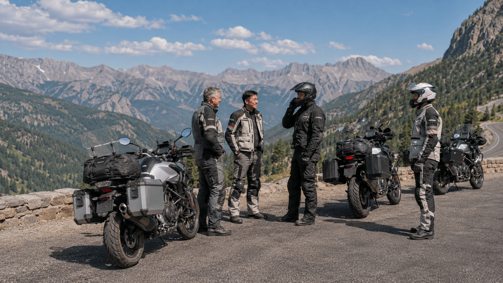motorcycle riders bluetooth intercom communication