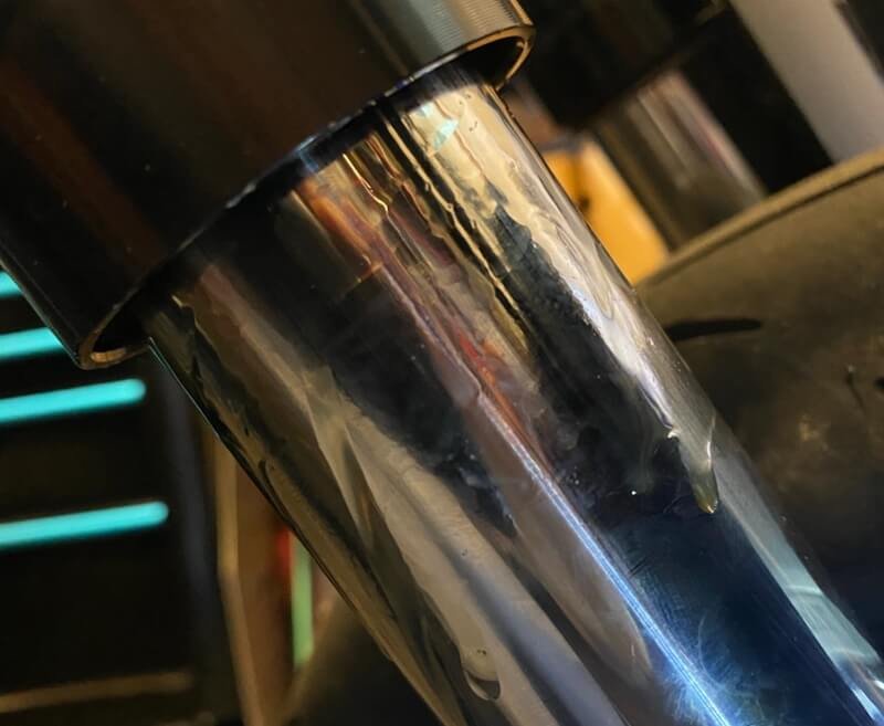 oil on fork tubes—motorcycle maintenance