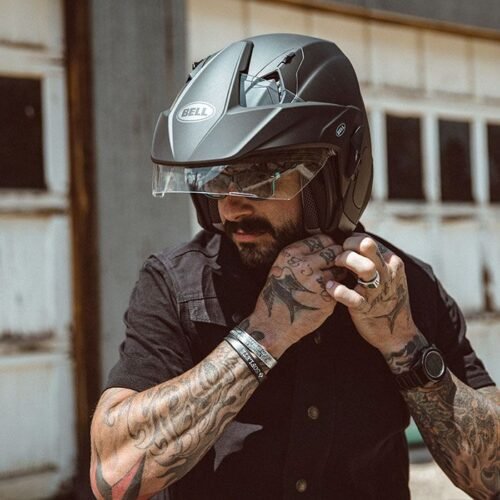 open face motorcycle helmet