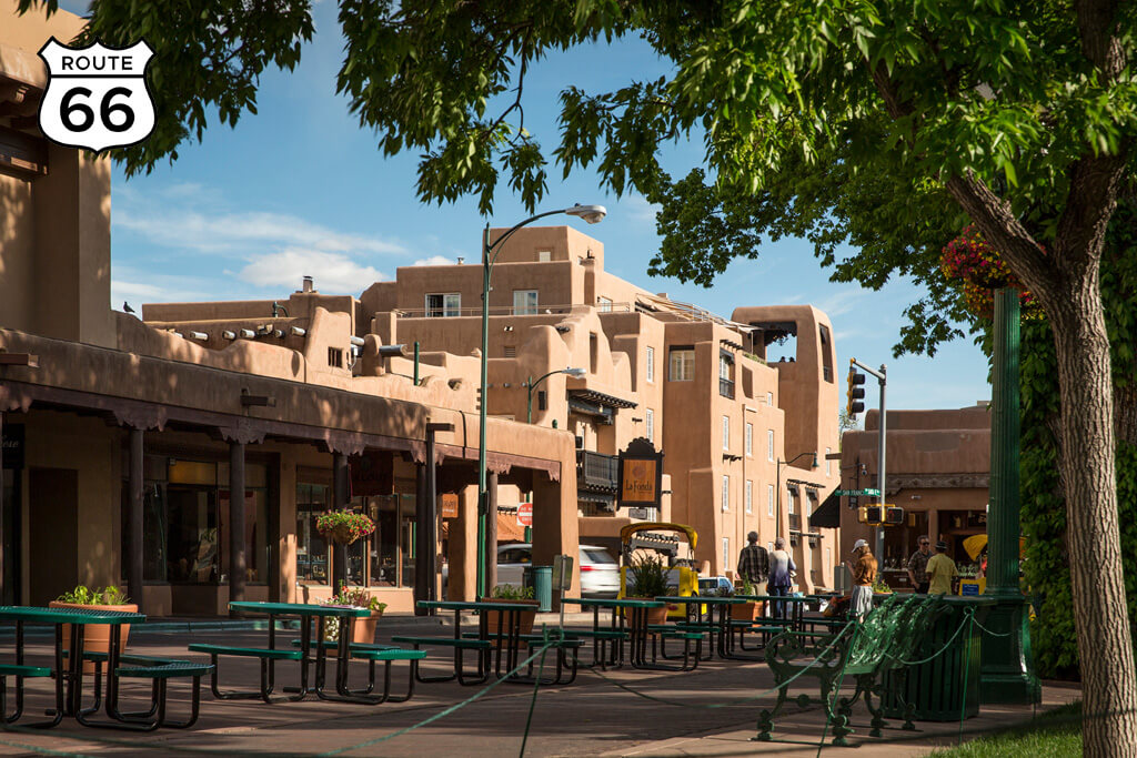 Santa Fe Plaza - most important and historic landmarks along Route 66