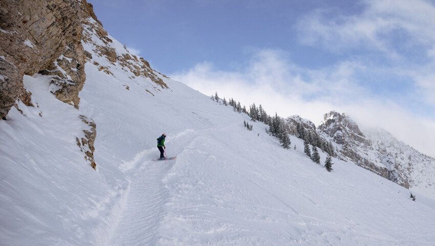 skiing in alta