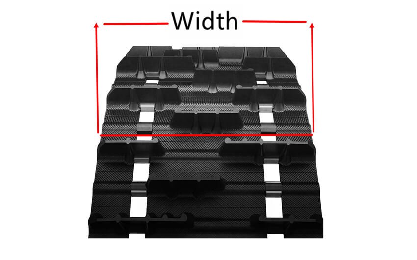 snowmobile track width