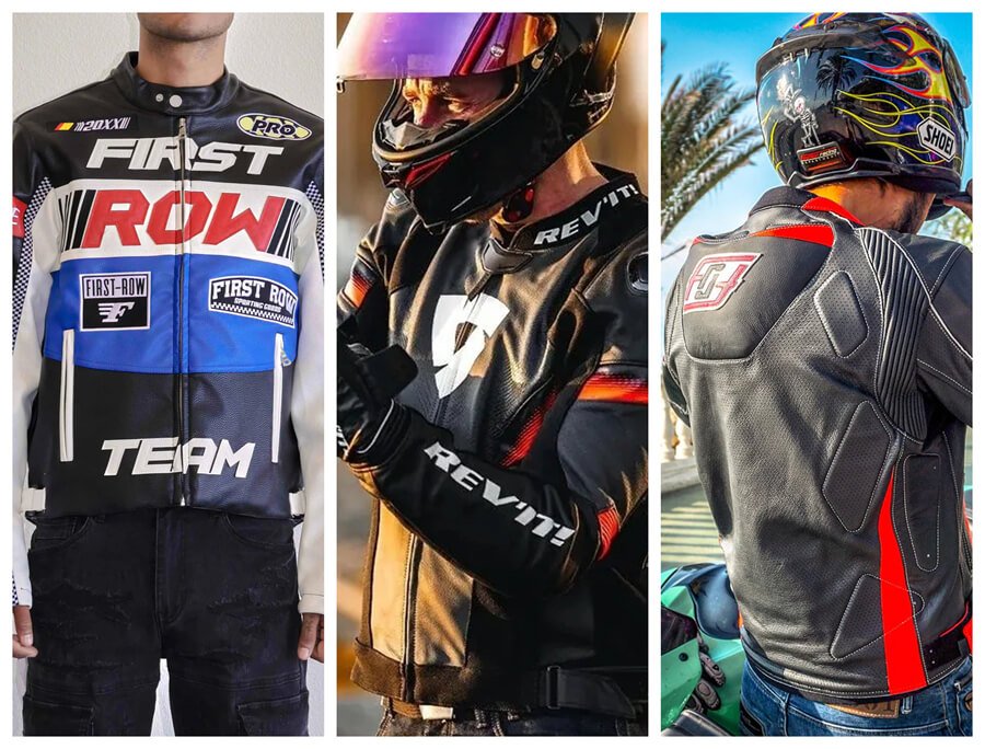 sport leather jacket