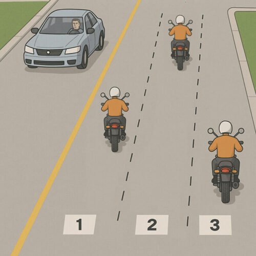 three lane position