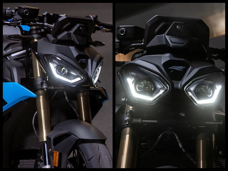 twin headlights of bmw s1000r 2025