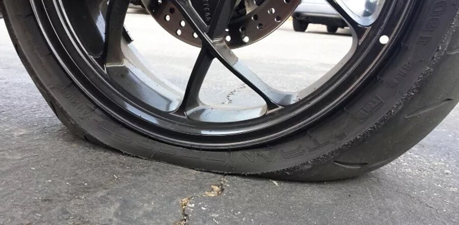 underinflated tires