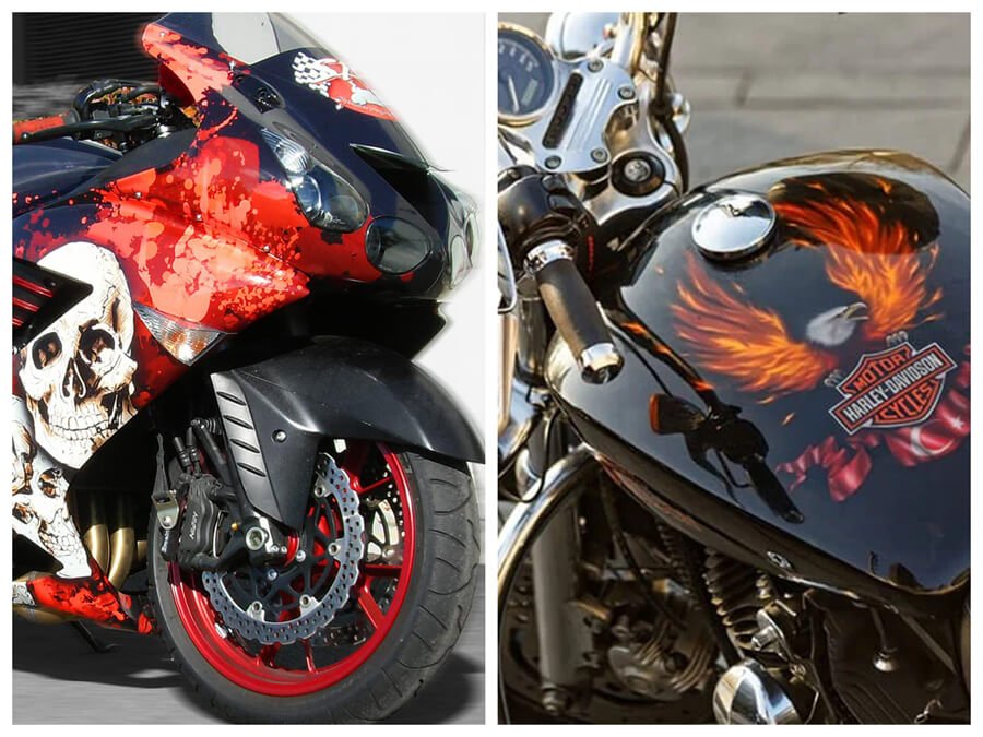 vinyl wrap vs. painting your motorcycle