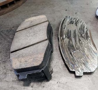 versleten remblokken