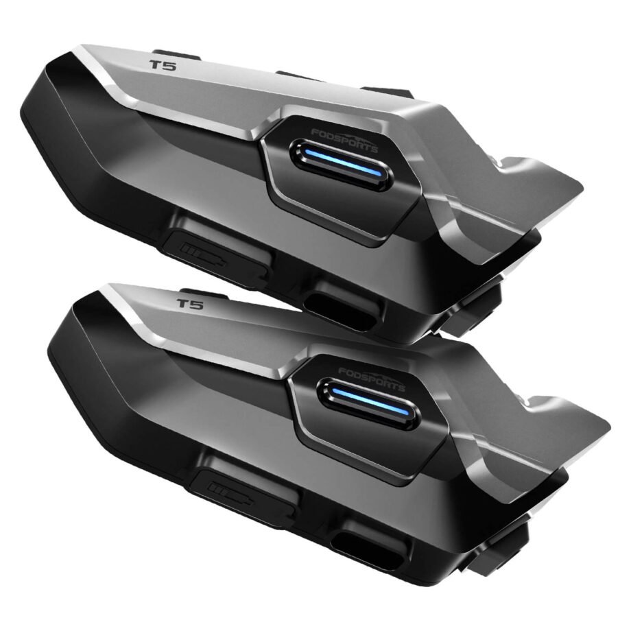 2 way Bluetooth intercom helmet headset dual pack Fodsports T5