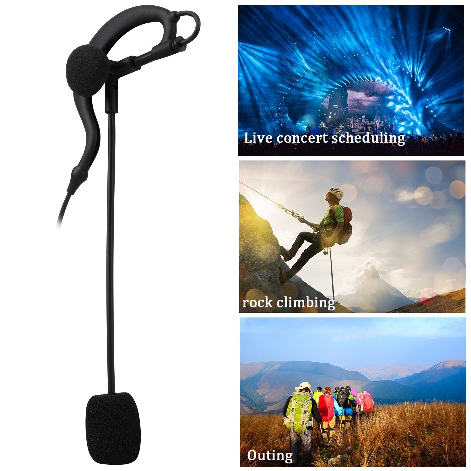 Football Referee Earphone headset use place