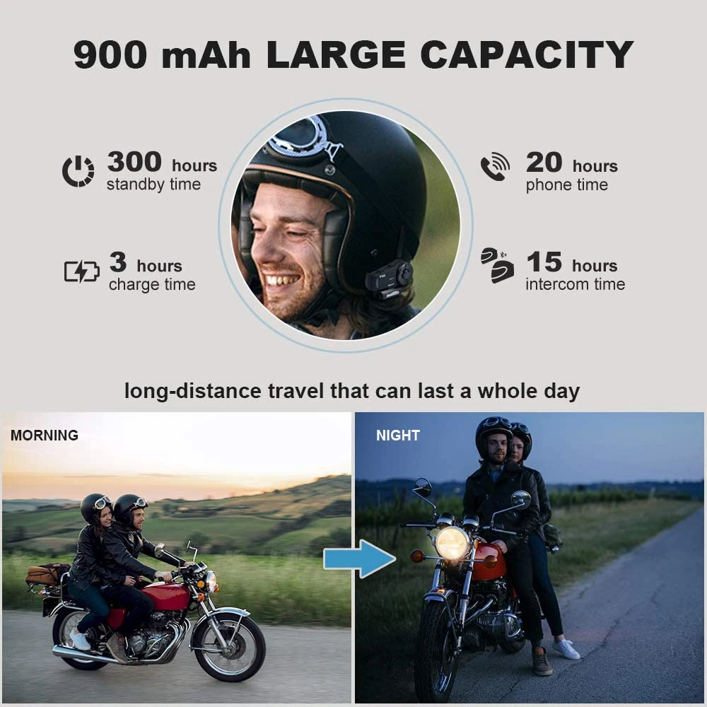 FX8 Motorcycle Bluetooth Intercom large battary FX8 Motorcycle Bluetooth Intercom large battary