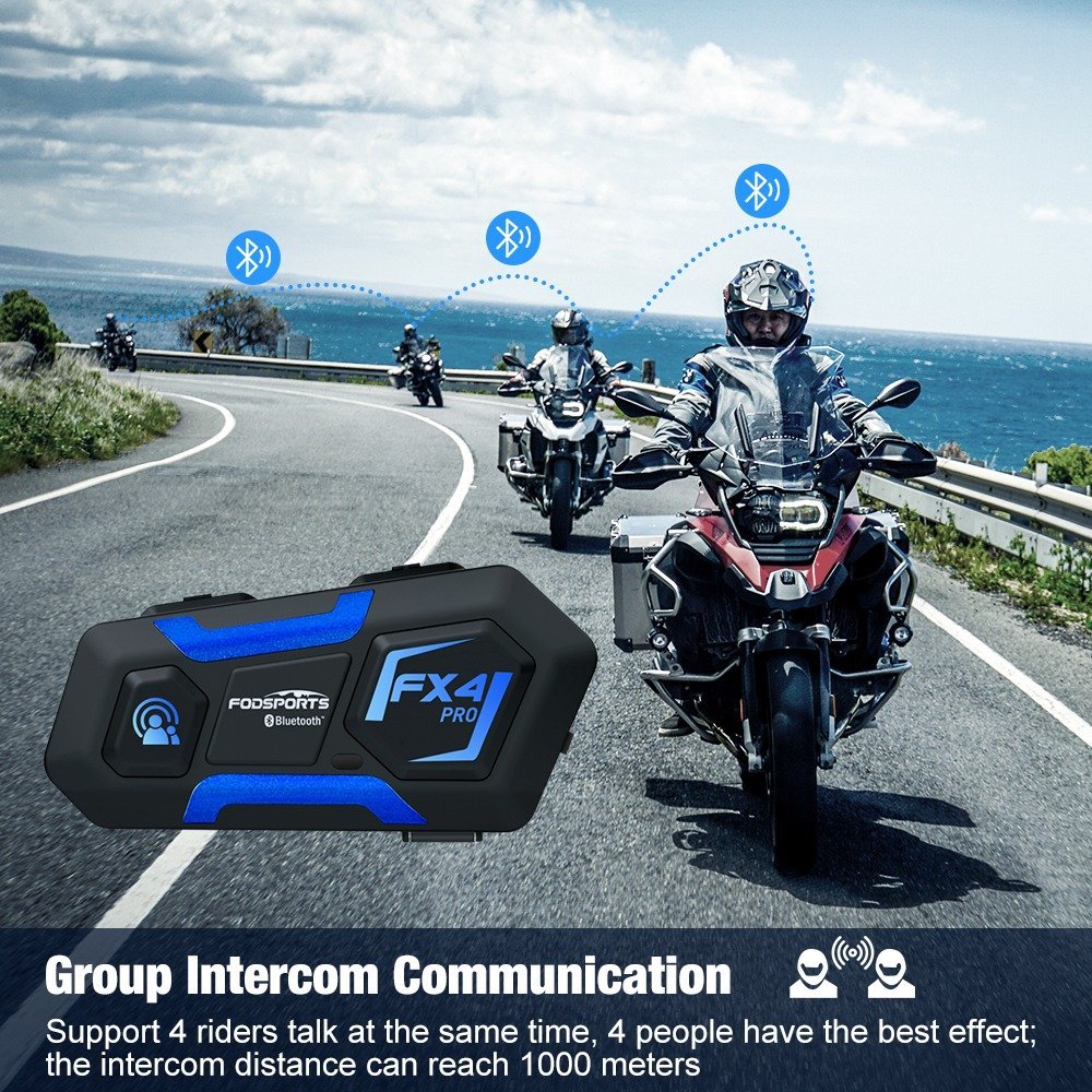 Fodsports Fx4 Pro 4 riders group intercom