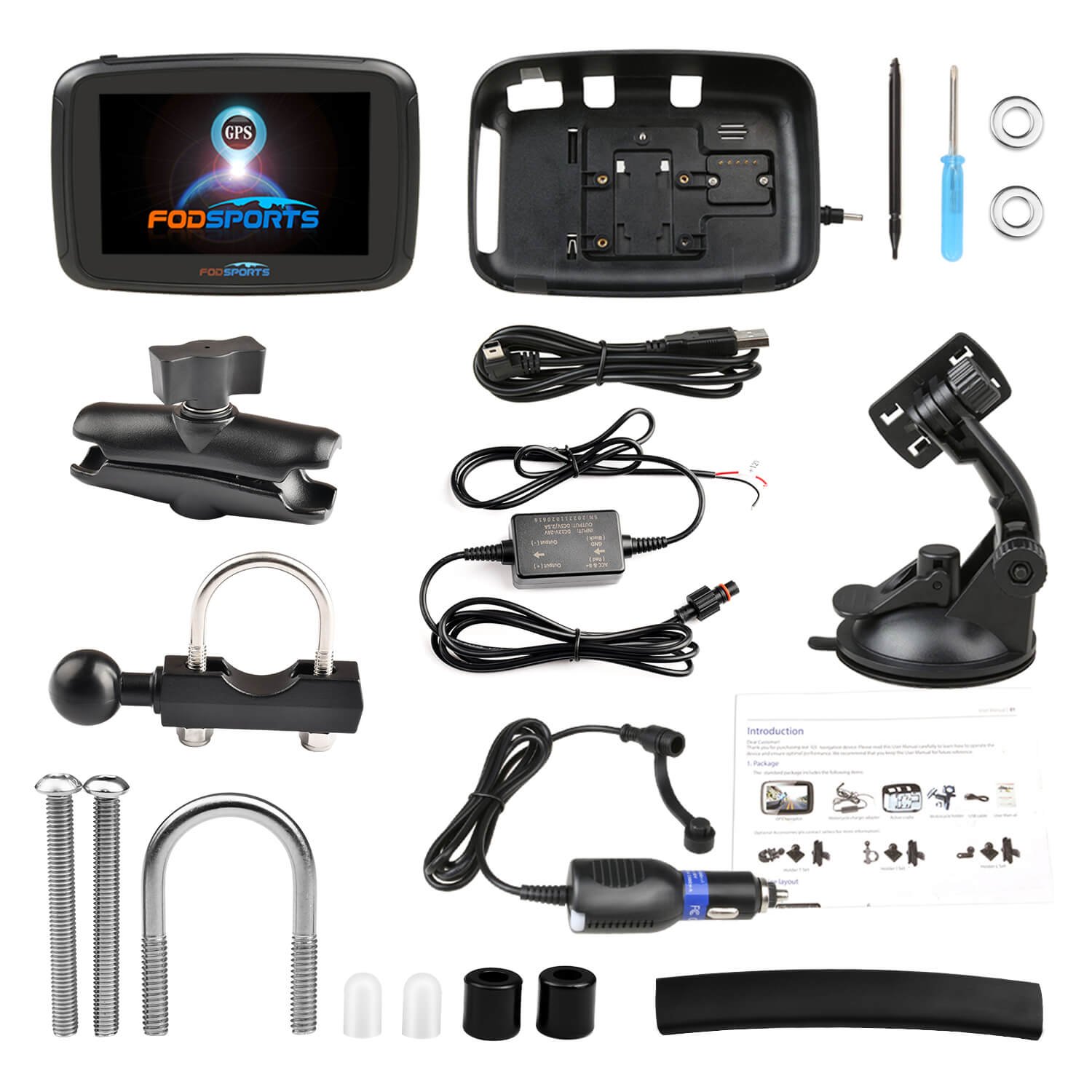 Kit d'accessoires GPS moto M5S Pro 5 pouces